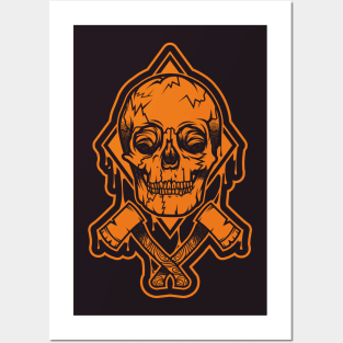 SKULL AND AXES Posters and Art